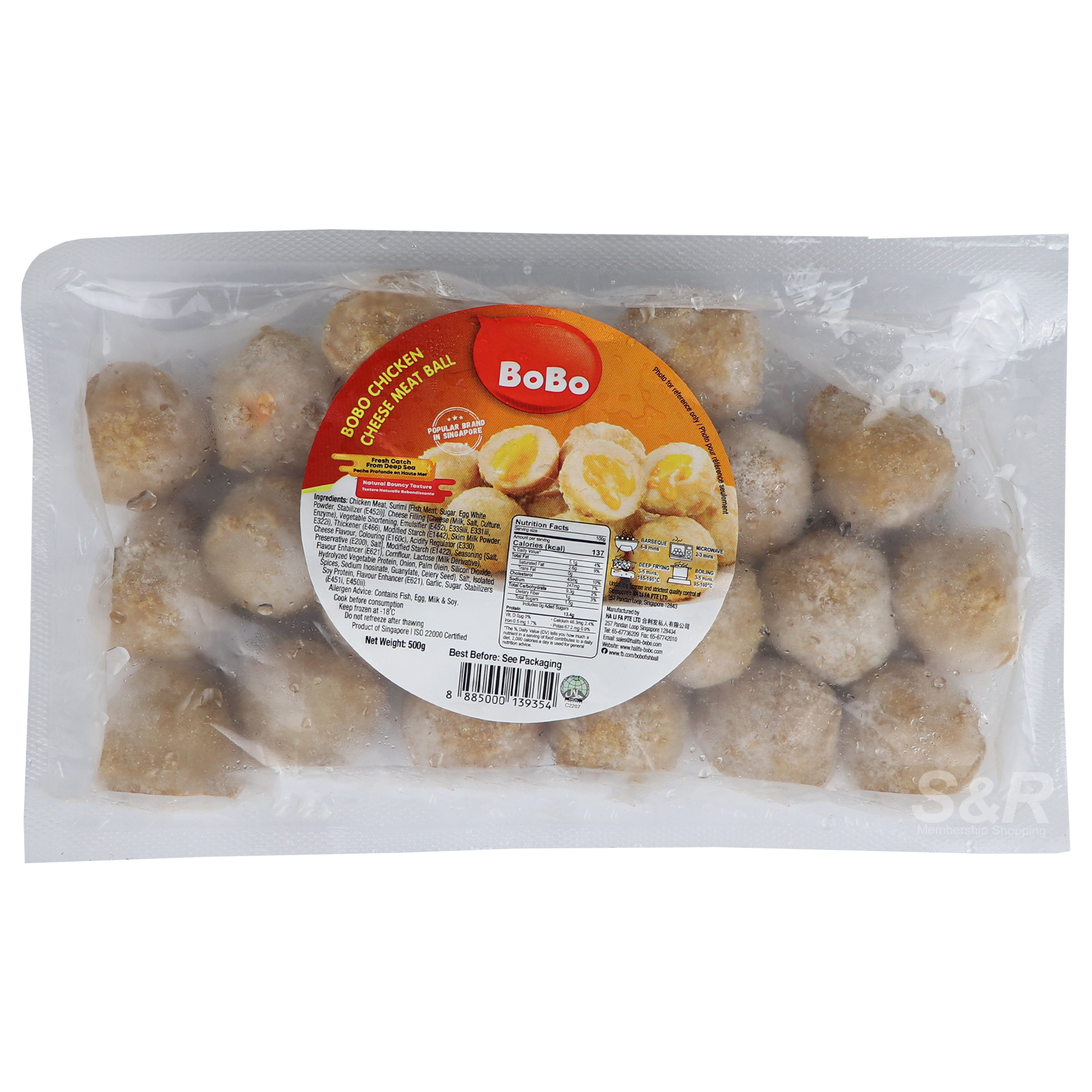 Bobo Chicken Cheese Meat Ball 500g